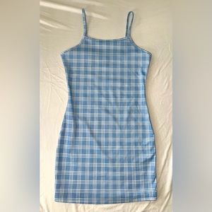 SHEIN Blue Plaid Dress